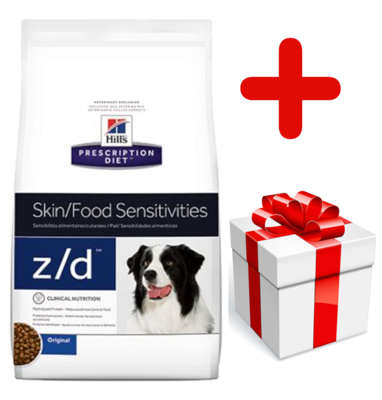 HILL'S PD Prescription Diet Canine z/d Food Sensitivities 10kg  + niespodzianka dla psa GRATIS!