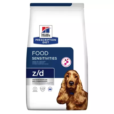 HILL'S PD Prescription Diet Canine z/d Food Sensitivities 9,5kg/Opakowanie uszkodzone (1798) !!! 