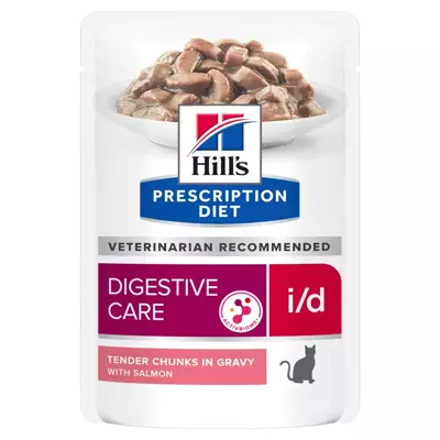 HILL'S PD Prescription Diet Feline i/d z łososiem 6 x 85g - saszetka