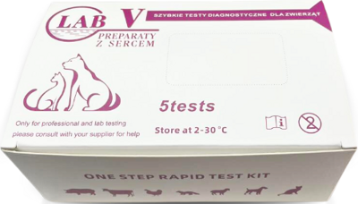 Lab-V Toksoplazmoza IgG/IgM Ab Szybkiego Test dla kotów
