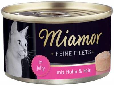 Miamor Feine Filets - mokra karma dla kota filety z kurczaka z ryżem 100g puszka