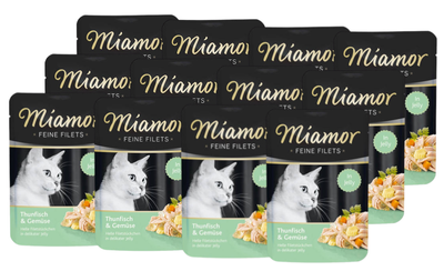 Miamor Feine Filets - mokra karma dla kota filety z tuńczyka z warzywami 12x100g