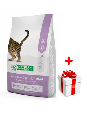 NATURES PROTECTION Sensitive Digestion 7kg + niespodzianka dla kota GRATIS!