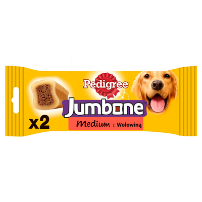 PEDIGREE® Jumbone™ 180g – przysmak dla dorosłych psów, o smaku wołowiny i drobiu