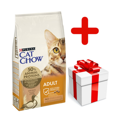 PURINA Cat Chow Adult Duck 15kg   + niespodzianka dla kota GRATIS!