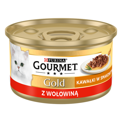 Purina Gourmet Gold Sauce Delight z wołowiną 85g