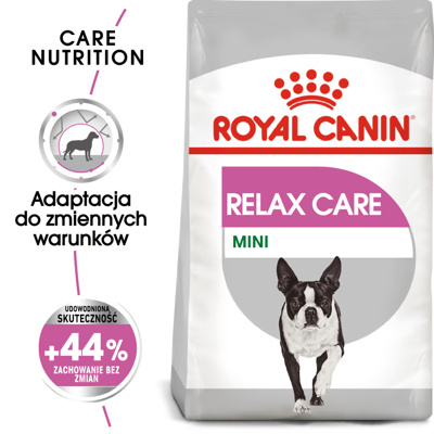 ROYAL CANIN CCN Mini Relax Care 8kg karma sucha dla psów dorosłych, ras małych, narażonych na działanie stresu//Opakowanie uszkodzone (5850,9774,2073) !!! 