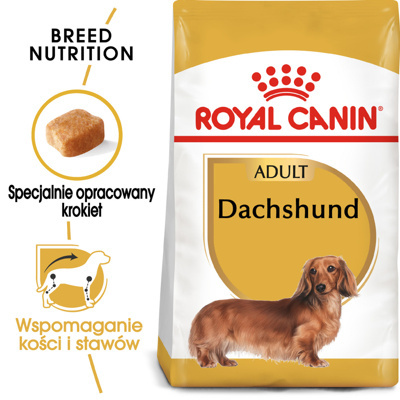 ROYAL CANIN Dachshund 7kg karma sucha dla psów dorosłych rasy jamnik/Opakowanie uszkodzone (9135) !!! 
