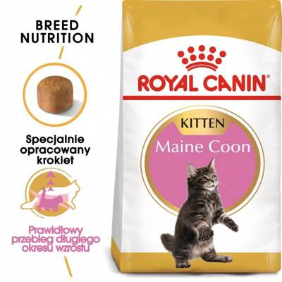 ROYAL CANIN Maine Coon Kitten 10kg karma sucha dla kociąt, do 15 miesiąca, rasy maine coon\ Opakowanie uszkodzone (3291) !!!