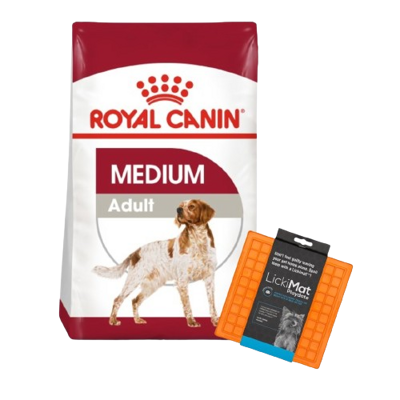 ROYAL CANIN Medium Adult 15kg karma sucha dla psów dorosłych, ras średnich + LickiMat GRATIS