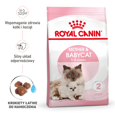 ROYAL CANIN  Mother&Babycat 4kg karma sucha dla kotek w okresie ciąży, laktacji i kociąt od 1 do 4 miesiąca życia