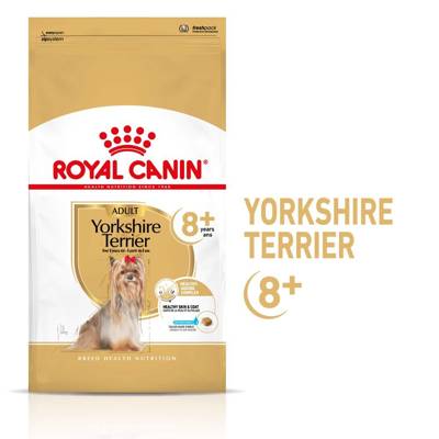 ROYAL CANIN Yorkshire Terrier Adult 8+ 3kg-karma sucha dla dojrzałych psów rasy yorkshire terrier, powyżej 8 roku życia