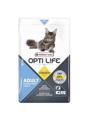 VERSELE-LAGA OPTI LIFE Cat Sterilised/Light 1kg - karma dla dorosłych, sterylizowanych kotów