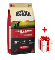 ACANA Sport & Agility 17kg + niespodzianka dla psa GRATIS!