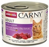 ANIMONDA Cat Carny Adult smak: wołowina i jagnięcina 200g 