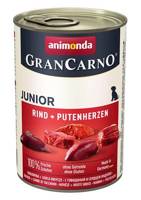 ANIMONDA GranCarno Junior smak: Wołowina + serca indyka 400g 