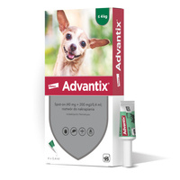 Advantix - dla psów do 4kg (4 pipety x 0,4ml)