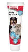 BEAPHAR-PASTA DO ZĘBÓW 100G - pasta do zębów o smaku wątróbki dla psów i kotów 