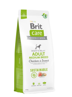 BRIT CARE Dog Sustainable Adult Medium Breed Chicken & Insect 12kg/ Opakowanie uszkodzone (1128, 2045, 2046, 2049, 2050) !!! 