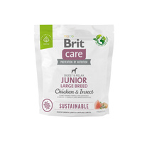 BRIT CARE Dog Sustainable Junior Large Breed Chicken & Insect 1kg