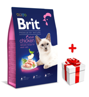 BRIT Premium By Nature Adult Cat Chicken 1,5kg + niespodzianka dla kota GRATIS!