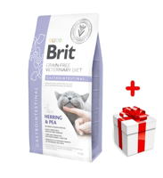 Brit gf veterinary diets cat Gastrointestinal 400g + niespodzianka dla kota GRATIS!