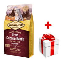 CARNILOVE Fresh Chicken Rabbit Adult Cat 2 kg + niespodzianka dla kota GRATIS!