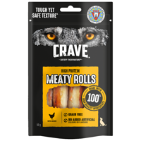 CRAVE™ CRAVE MEATY ROLLS 50g - bezzbożowy przysmak proteinowy dla dorosłych psów, z kurczakiem