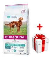 EUKANUBA Daily Care Adult Sensitive Digestion 12kg + niespodzianka dla psa GRATIS!
