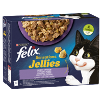 FELIX Sensation Jellies Karma dla kotów wybór smaków w galaretce 12x85g