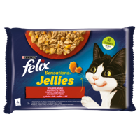 FELIX Sensations Jellies Karma dla kotów wiejskie smaki w galaretce 4x85g