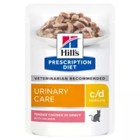 HILL'S PD Prescription Diet Feline c/d Salmon 85g saszetka