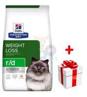 HILL'S PD Prescription Diet Feline r/d 3kg + niespodzianka dla kota  GRATIS!