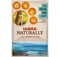 IAMS - Naturally z dorszem oceanicznym w sosie 85g