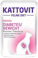 Kattovit Diabetes/Gewicht łosoś 85g saszetka
