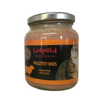 Leopold Pasztetowy mus z mięsem jagnięcym dla kotów 300g +10% Gratis (Słoik)