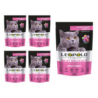 Leopold Premium z indykiem 5x100g - 65% mięsa