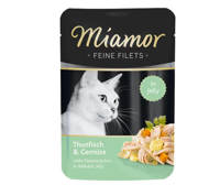 Miamor Feine Filets - mokra karma dla kota filety z tuńczyka z warzywami 100g