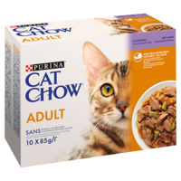 PURINA Cat Chow Adult Karma dla kotów z jagnięciną i zieloną fasolką w galaretce 10x85g
