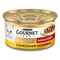 Purina Gourmet Gold kurczak/ wątróbka w sosie 85g