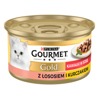 Purina Gourmet Gold łosoś/ kurczak w sosie 85g