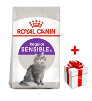 ROYAL CANIN  Sensible 4kg 33 karma sucha dla kotów dorosłych, o wrażliwym przewodzie pokarmowym + niespodzianka dla kota GRATIS!