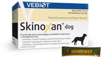 VEBIOT Skinoxan dog 60 tabletek+Vebiot Senseine 1 saszetka 9 g GRATIS 