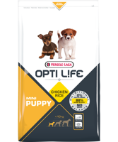 VERSELE-LAGA Opti Life Puppy Mini 7,5kg - z kurczakiem - dla szczeniąt małych ras + Wiadro OptiLife GRATIS!!!