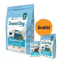 GREEN PETFOOD InsectDog Hypoallergen 10kg + 900g & Denties 180g GRATIS!!