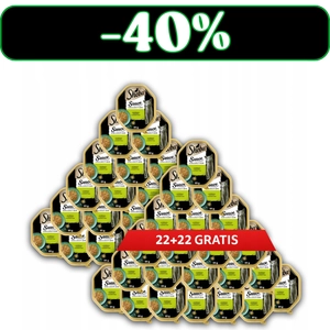 SHEBA mokra karma dla kota z królikiem w sosie tacka 44x85 g 22+22 GRATIS