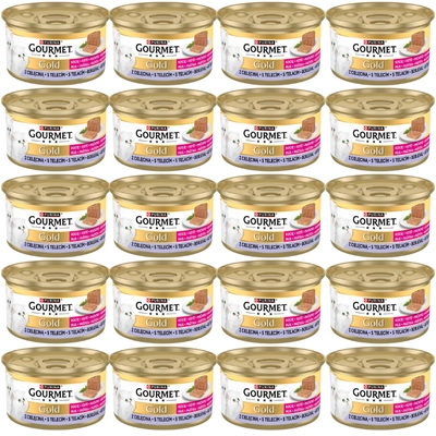 Purina Gourmet Gold Kitten mus z cielęciną 72x85g