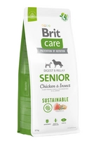 BRIT CARE Dog Sustainable Senior Chicken & Insect 12kg  \ Opakowanie uszkodzone (5519) !!!