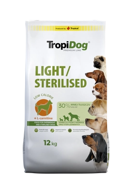 TROPIDOG Premium light/sterilised 12kg 