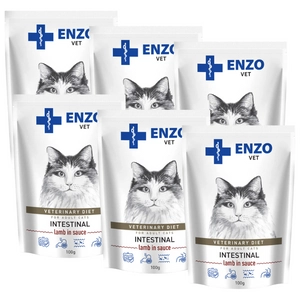 ENZO VET Intestinal z jagnięciną w sosie dla kotów 6x100g